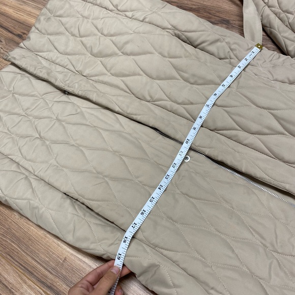 Beige woman’s coat, Made in Italy, Rabbit fur - Picture 15 of 16